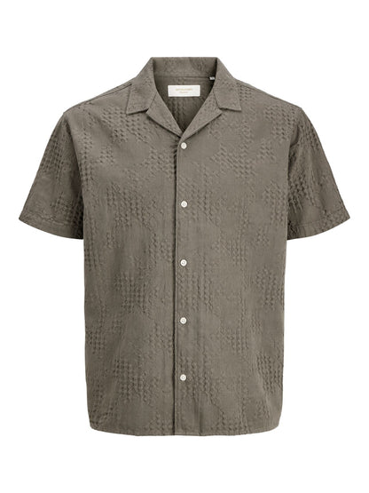 JACK & JONES JORCASSIS JACQUARD RESORT SHIRT SS