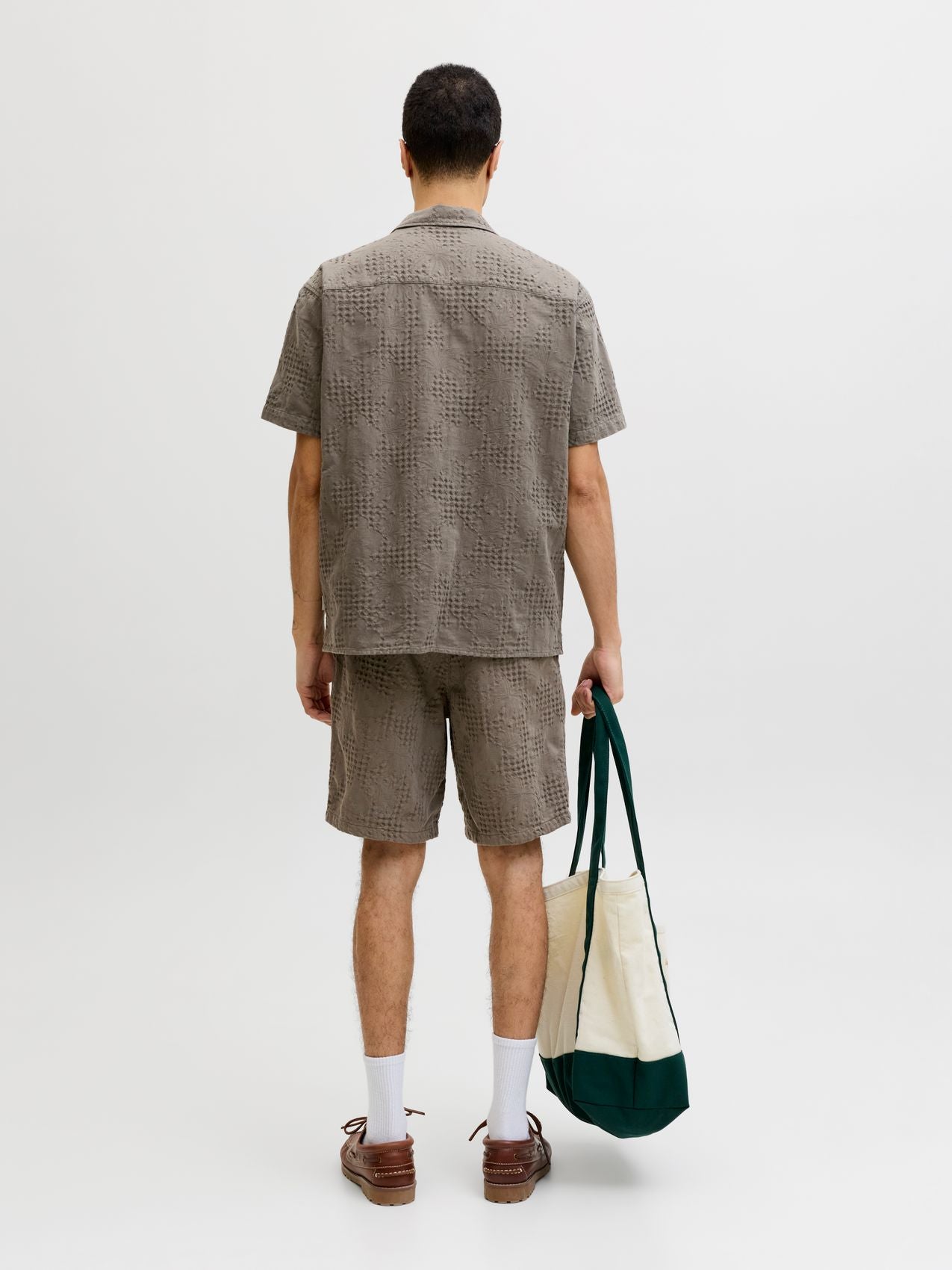 JACK & JONES JORCASSIS JACQUARD RESORT SHIRT SS