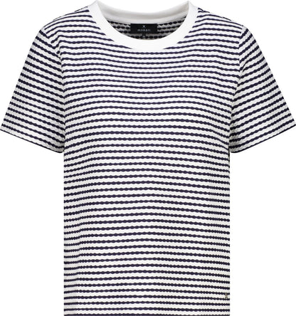 MONARI T-Shirt, marine ringel