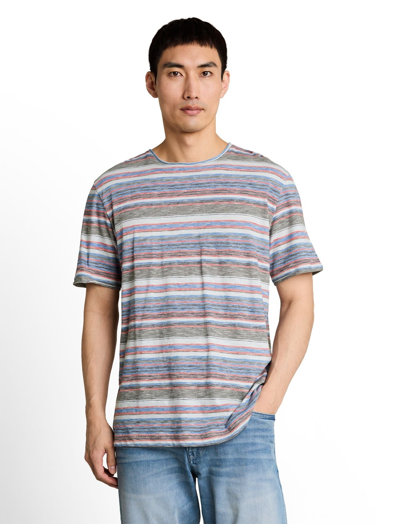 TOM TAILOR T-Shirt mit feinen Streifen