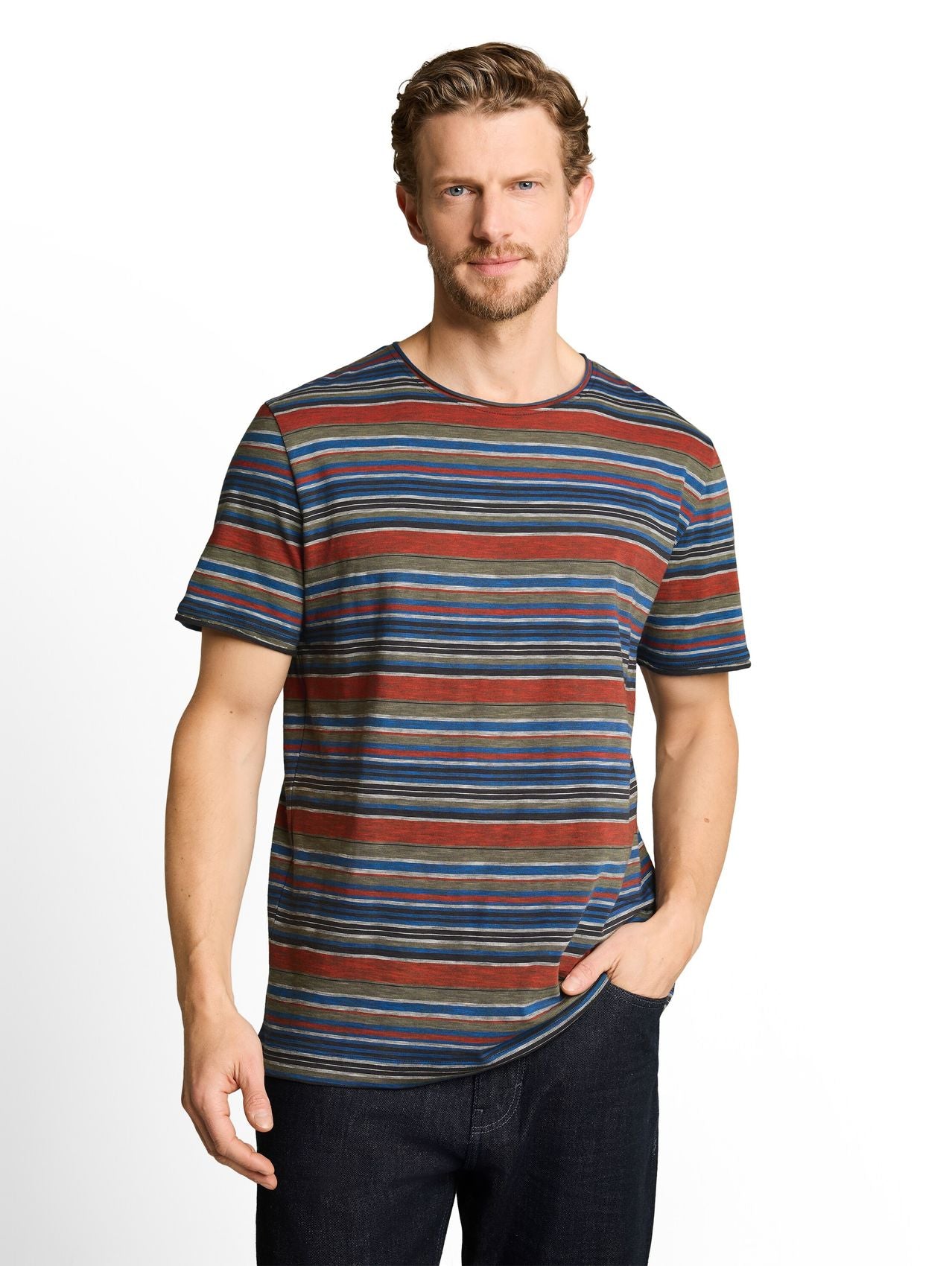 TOM TAILOR T-Shirt mit feinen Streifen