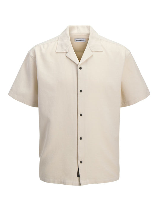 JACK & JONES JJGLOBAL WAFFLE RESORT SHIRT SS PLS