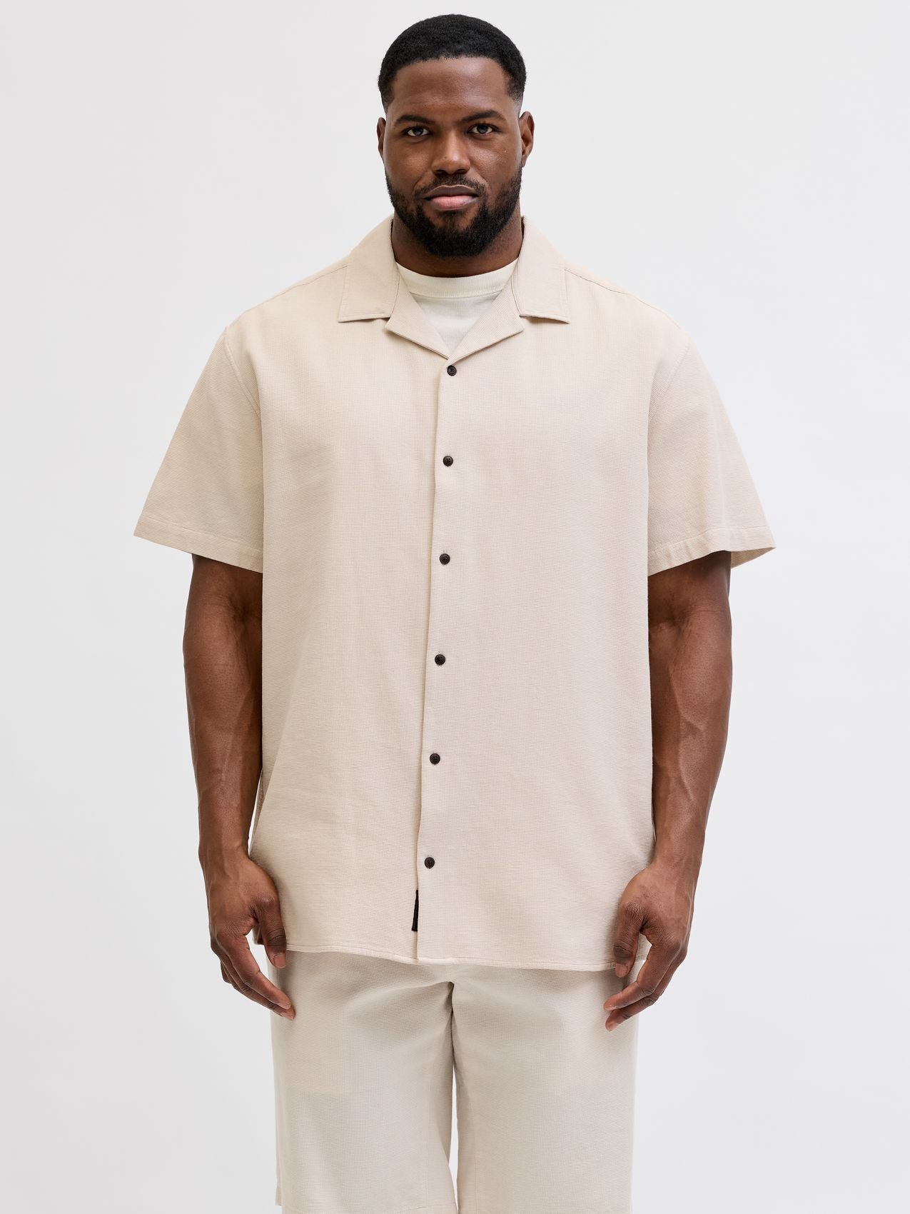 JJGLOBAL WAFFLE RESORT SHIRT SS PLS