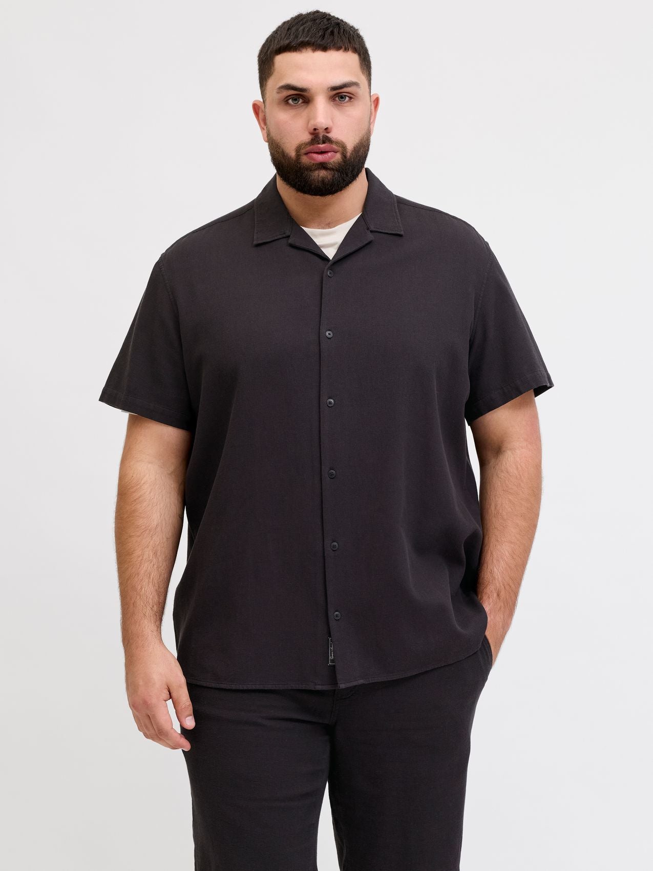 JJGLOBAL WAFFLE RESORT SHIRT SS PLS