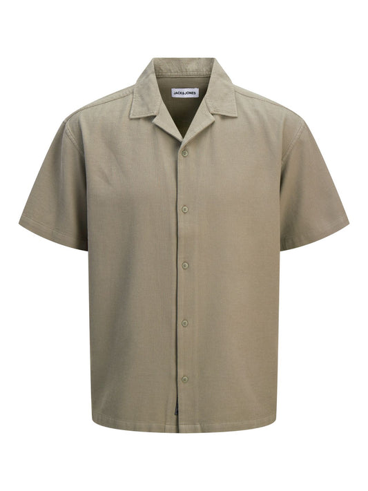 JACK & JONES JJGLOBAL WAFFLE RESORT SHIRT SS PLS