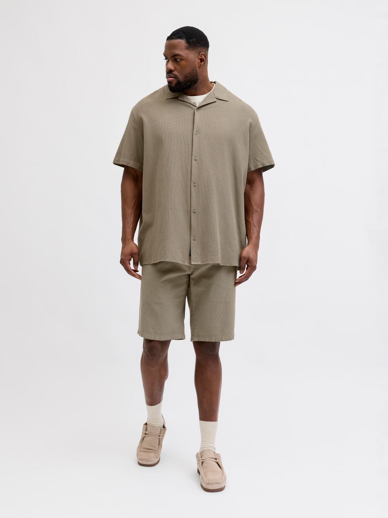 JJGLOBAL WAFFLE RESORT SHIRT SS PLS