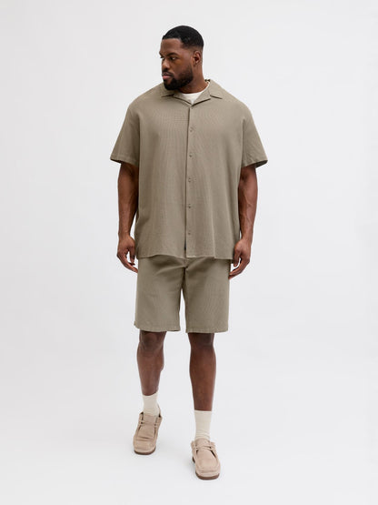 JJGLOBAL WAFFLE RESORT SHIRT SS PLS