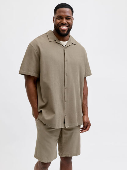 JJGLOBAL WAFFLE RESORT SHIRT SS PLS