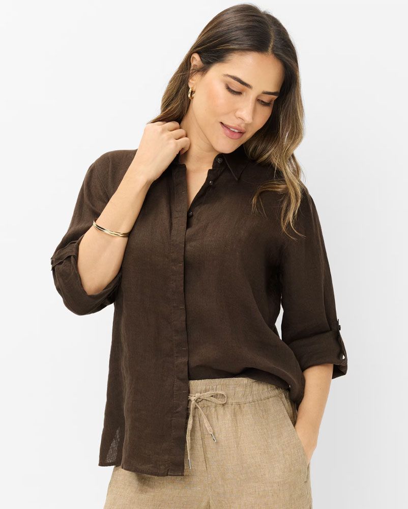 BRAX Damenbluse aus reinem Leinen"Style Vicki"