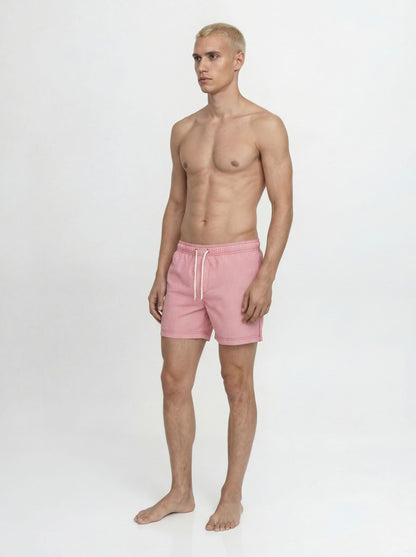 JACK & JONES Gestreifte Badeshorts mit Kordelzug