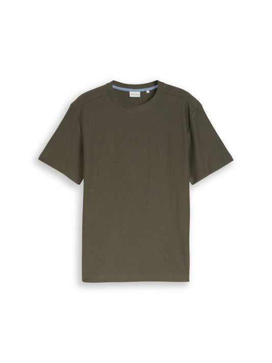 TOM TAILOR T-Shirt mit Ottoman-Struktur M