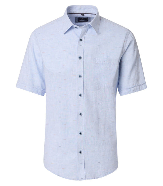 CASA MODA Leinenhemd Kurzarm XL