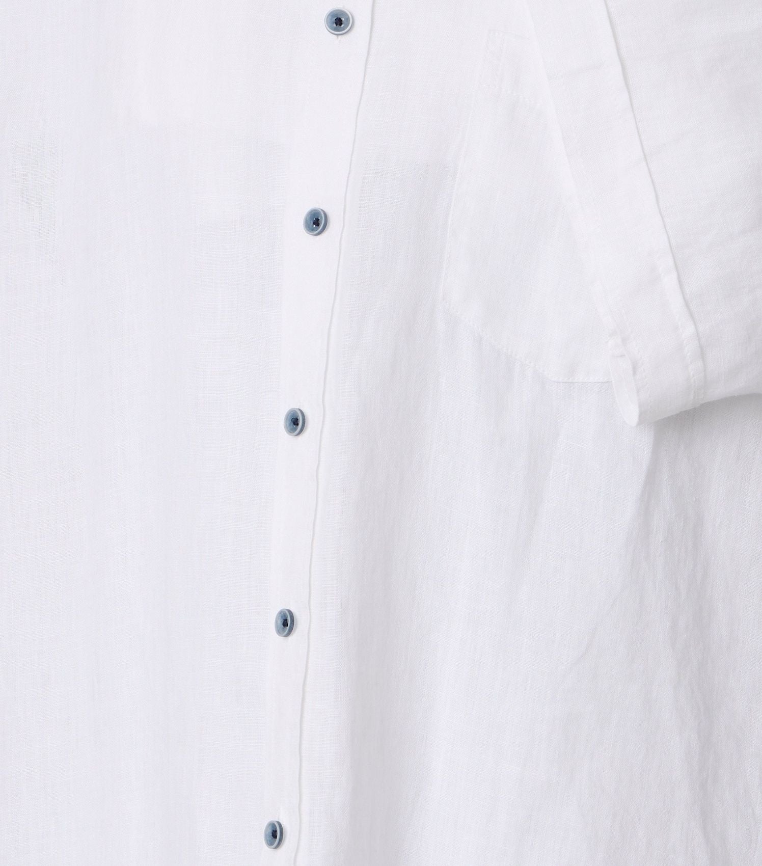 CASA MODA Kurzarm-Leinenhemd mit Button-Down Kragen