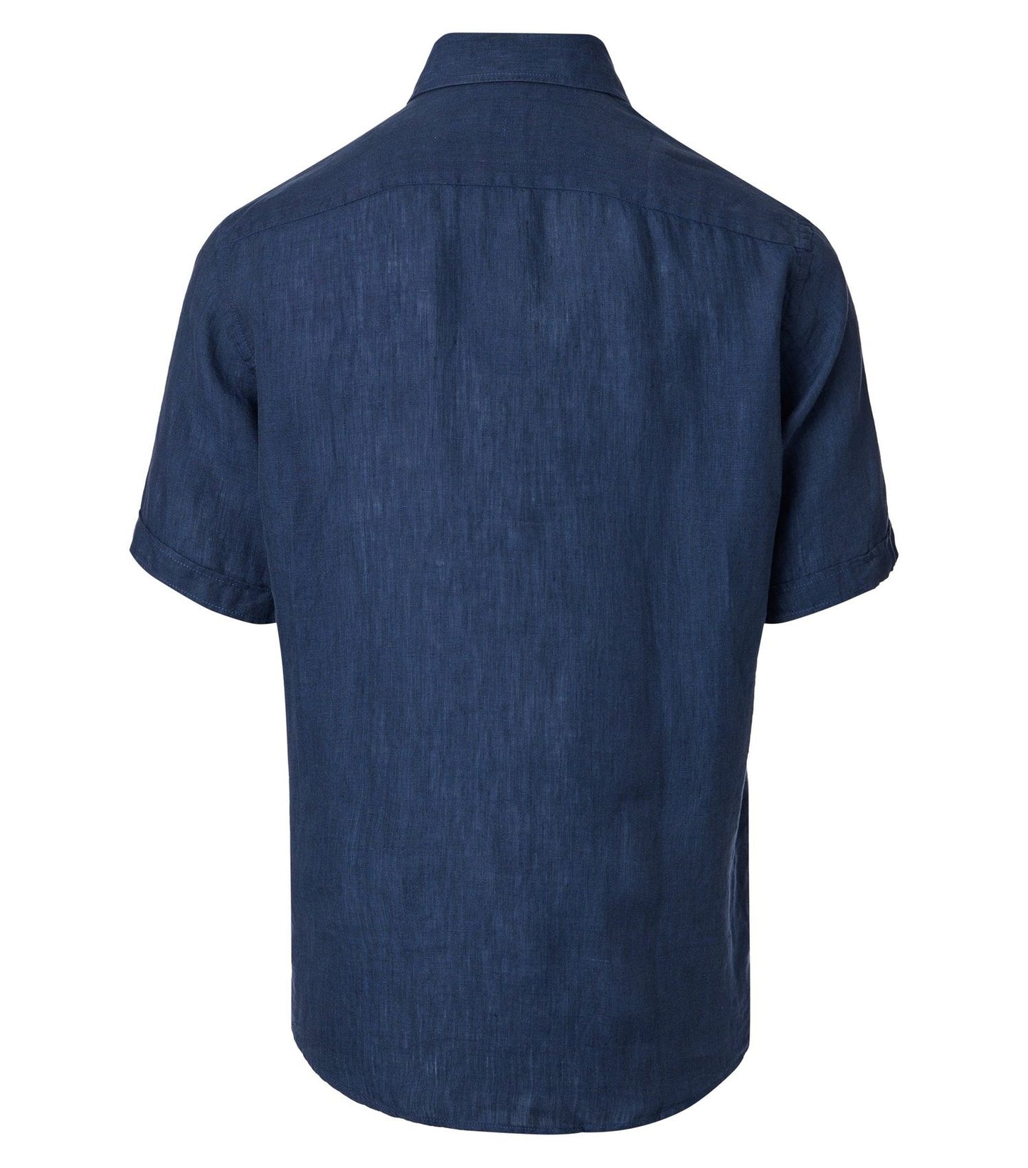 CASA MODA Kurzarm-Leinenhemd mit Button-Down Kragen