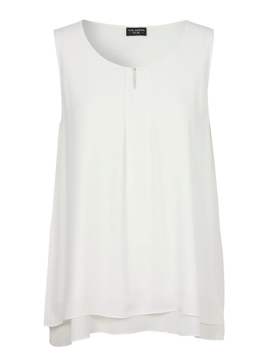 VIA APPIA Bluse Rundhals ohne Arm 54