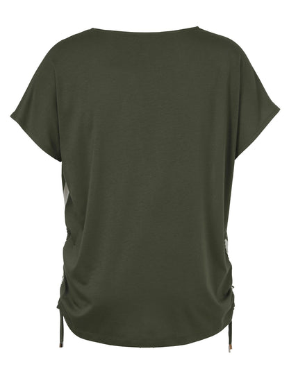 Bluse Rundhals 1/2 Arm Druck