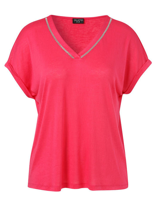 VIA APPIA T-Shirt V-Ausschnitt 1/2 Arm 46