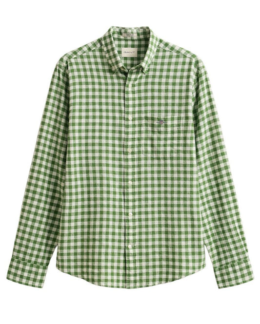 GANT Gingham Hemd aus Leinenmix