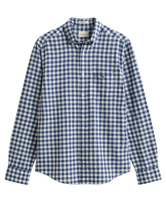 GANT Gingham Hemd aus Leinenmix