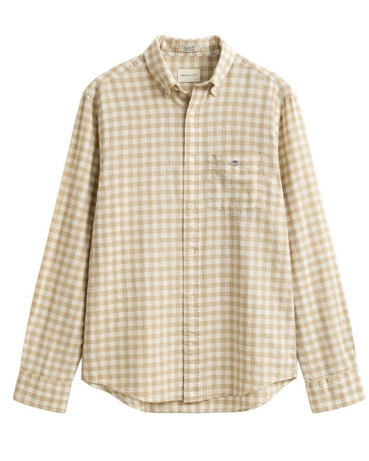 GANT Gingham Hemd aus Leinenmix