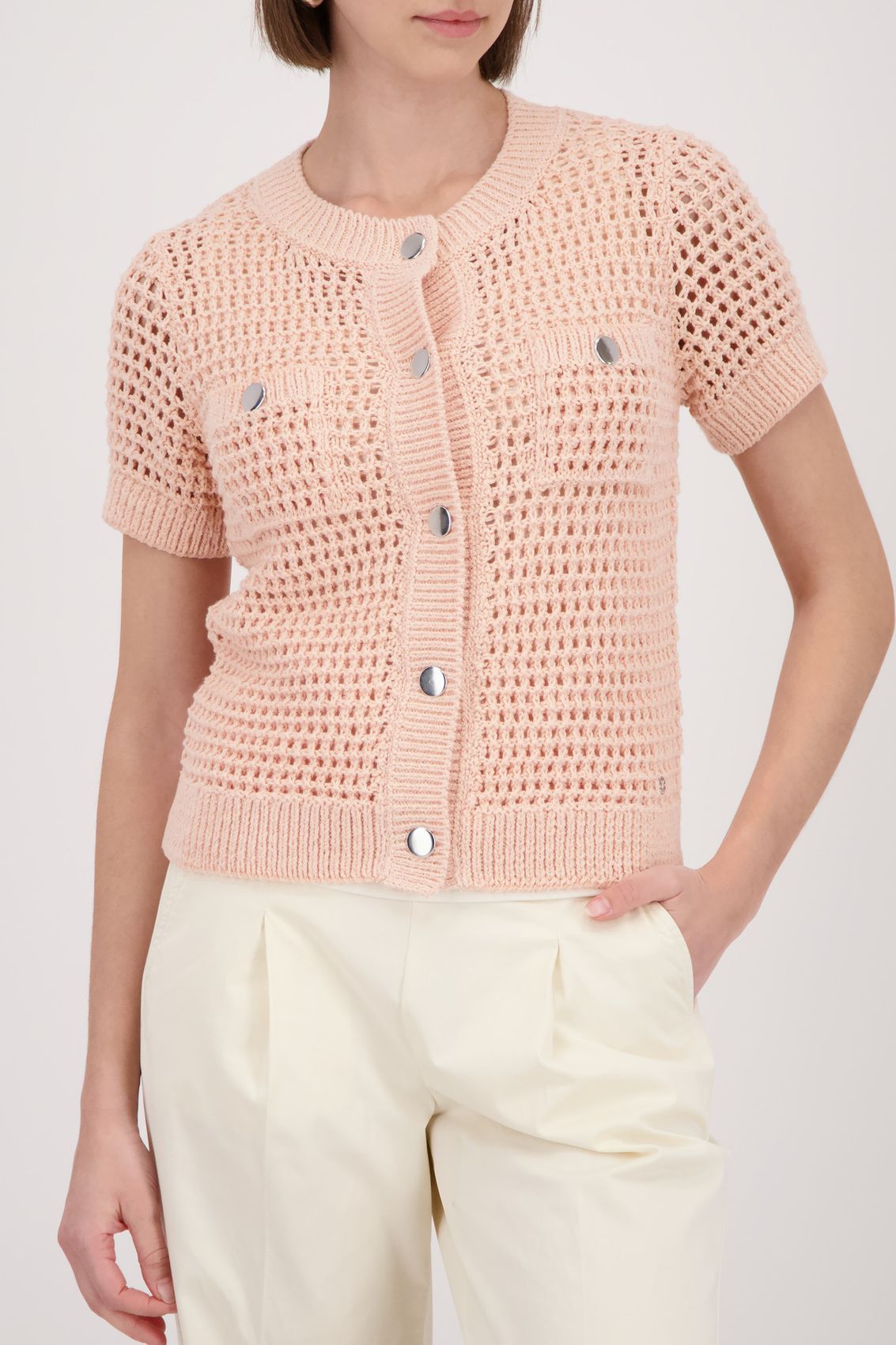 MONARI Strickjacke, summer peach