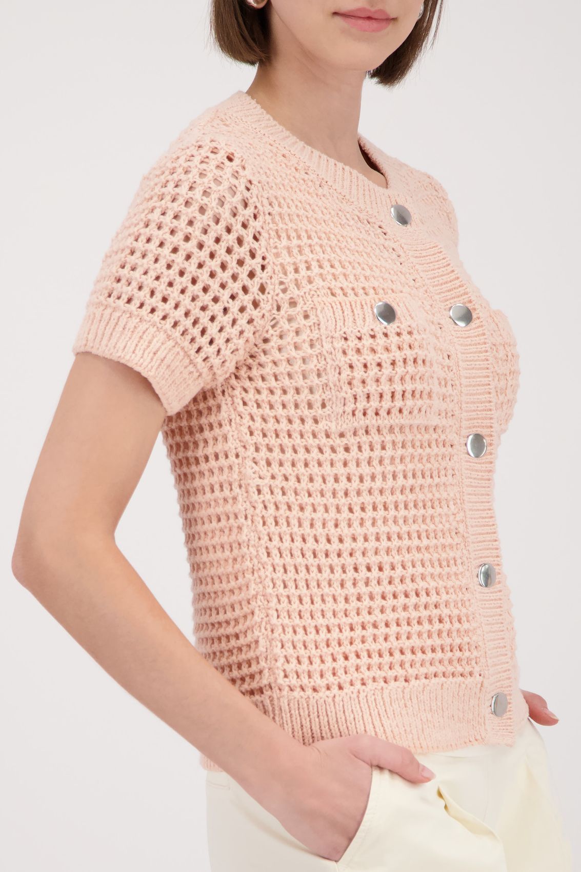MONARI Strickjacke, summer peach