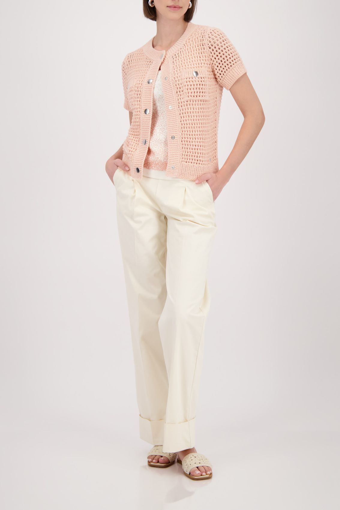 MONARI Strickjacke, summer peach