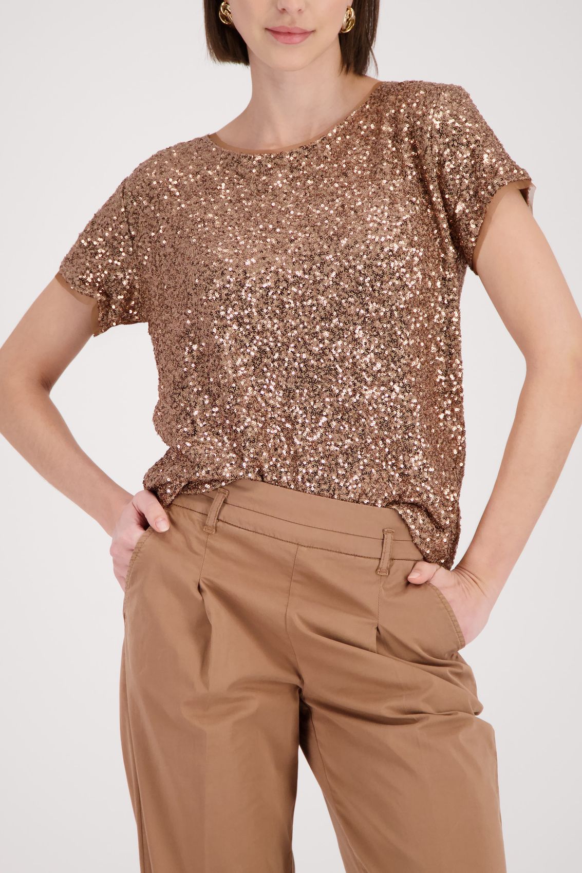 MONARI T-Shirt, mocca