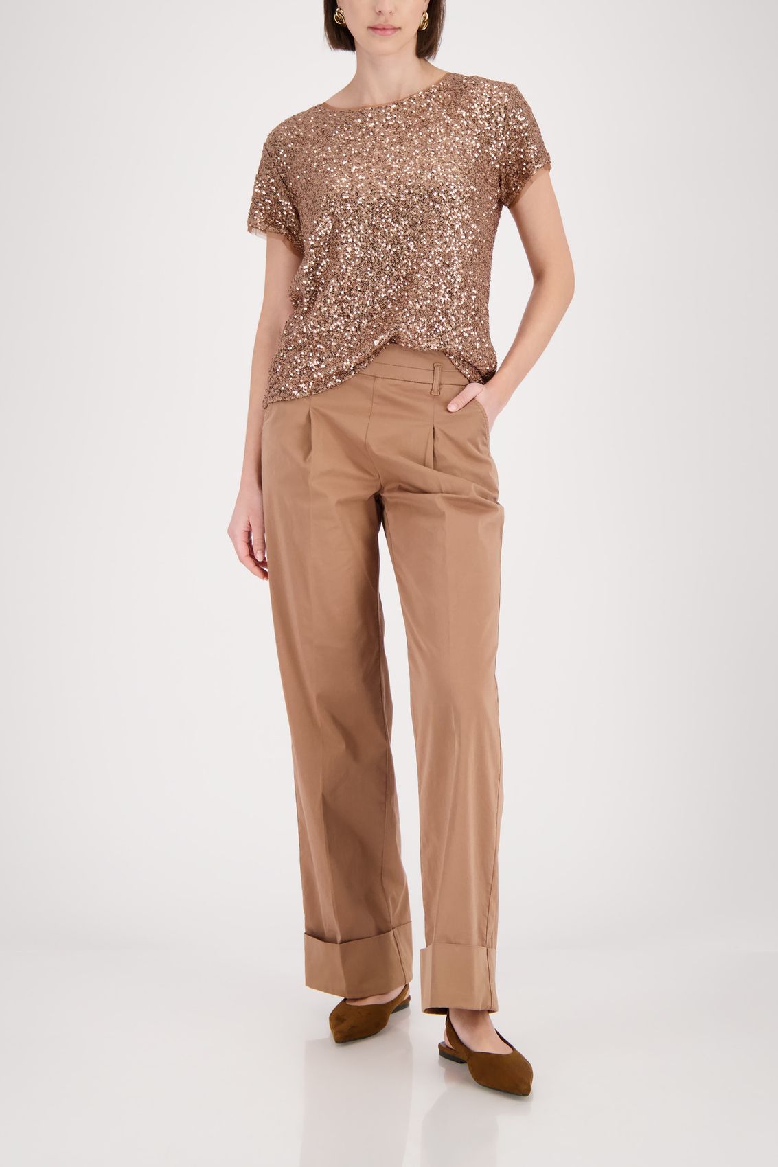 MONARI T-Shirt, mocca