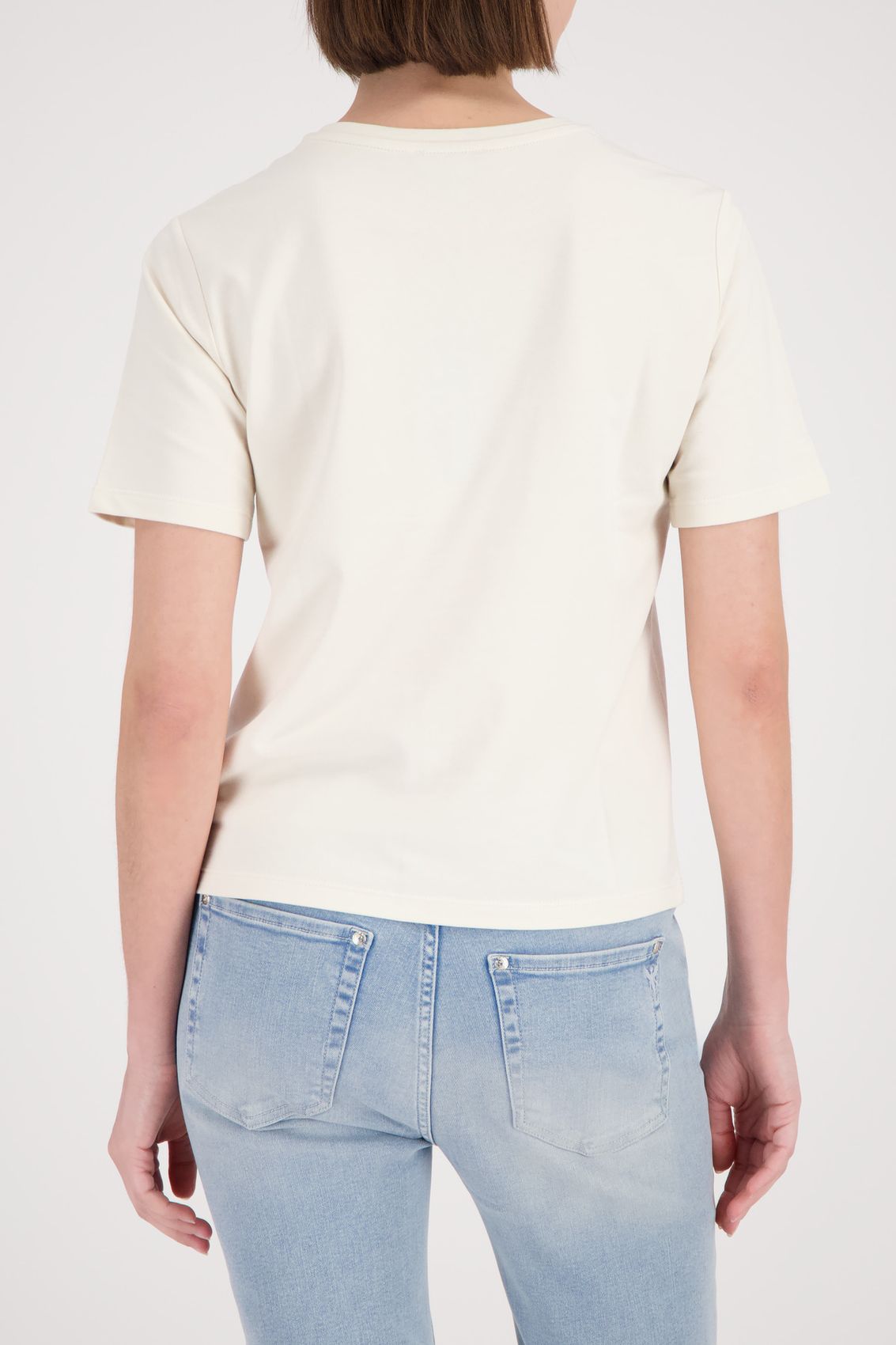 T-Shirt mit Schmuckschrift
