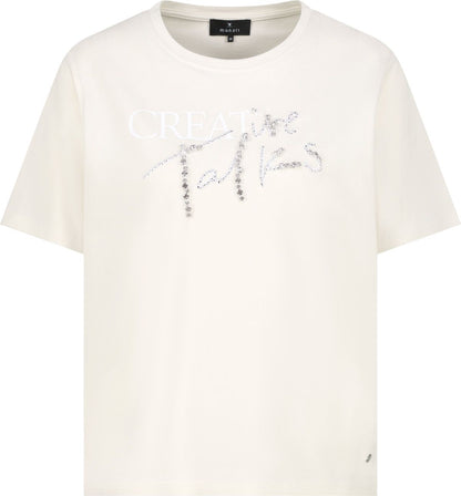 T-Shirt mit Schmuckschrift