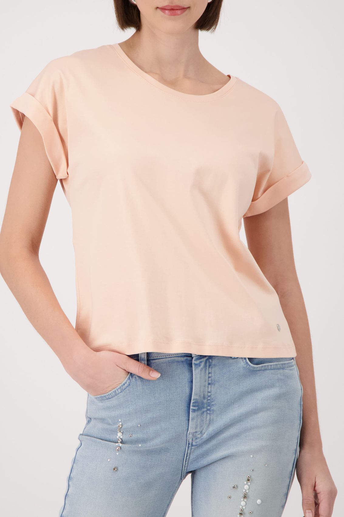 MONARI T-Shirt, summer peach
