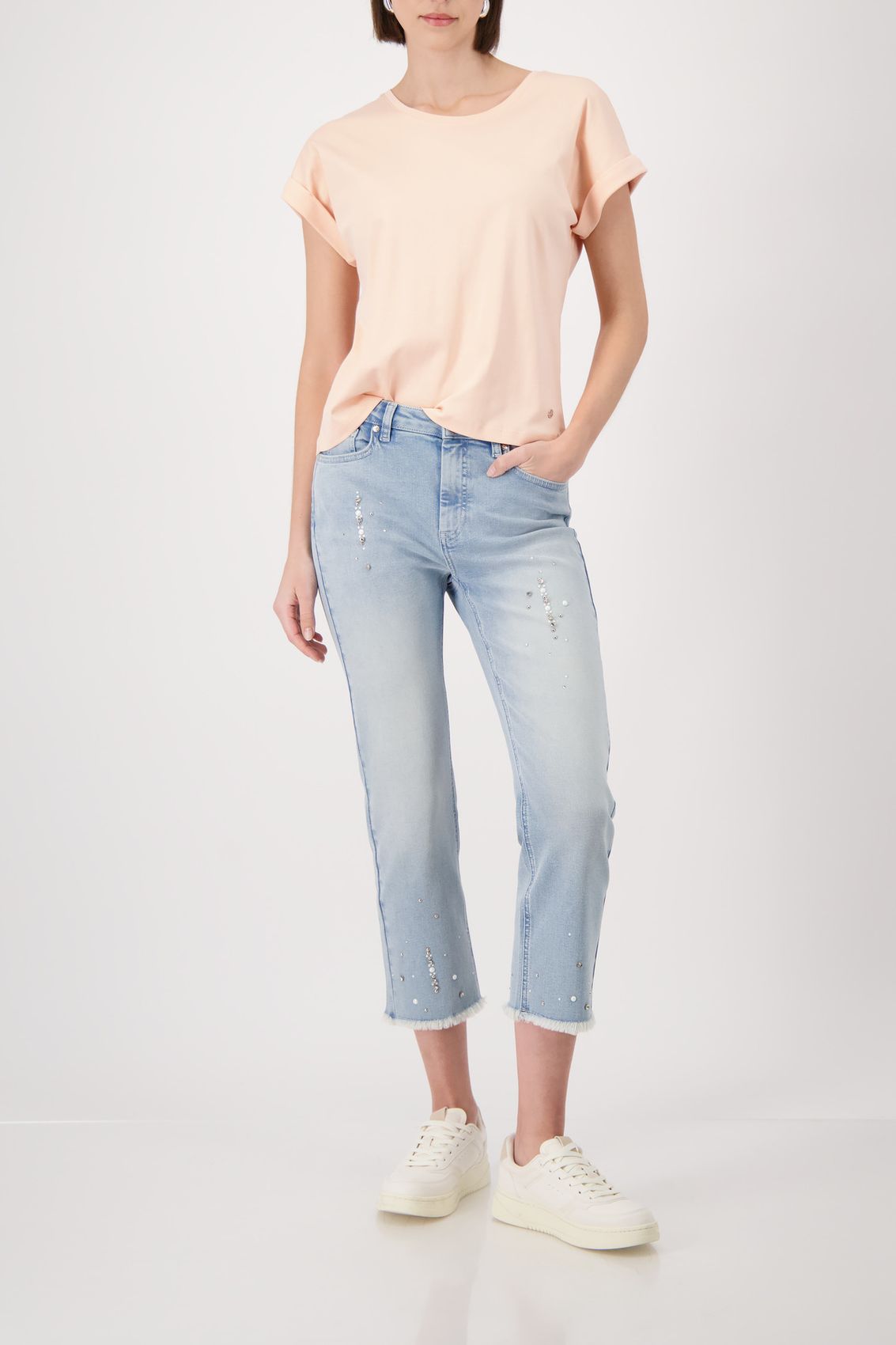 MONARI T-Shirt, summer peach