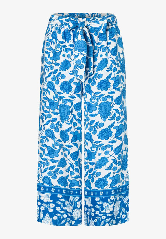 MORE & MORE Sommerliche Hose mit Blumenprint 34