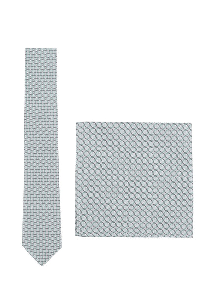 SEIDENFALTER Set Krawatte + Einstecktuch