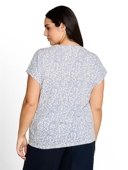 Plus Size - T-Shirt mit Knotendetail