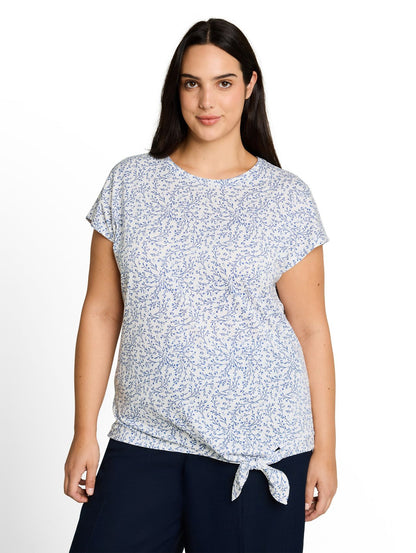 Plus Size - T-Shirt mit Knotendetail