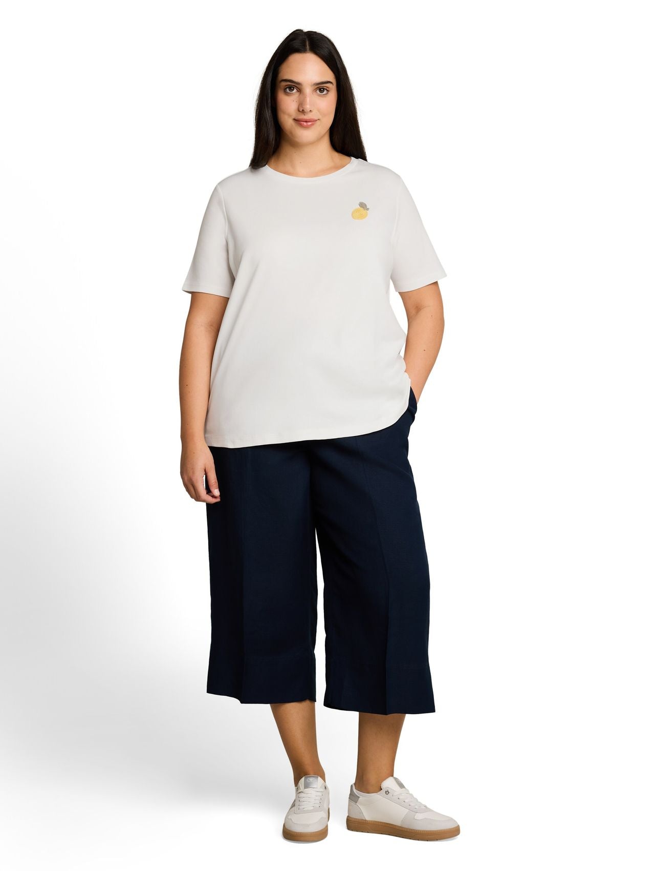Plus Size - T-Shirt mit Häkel-Detail