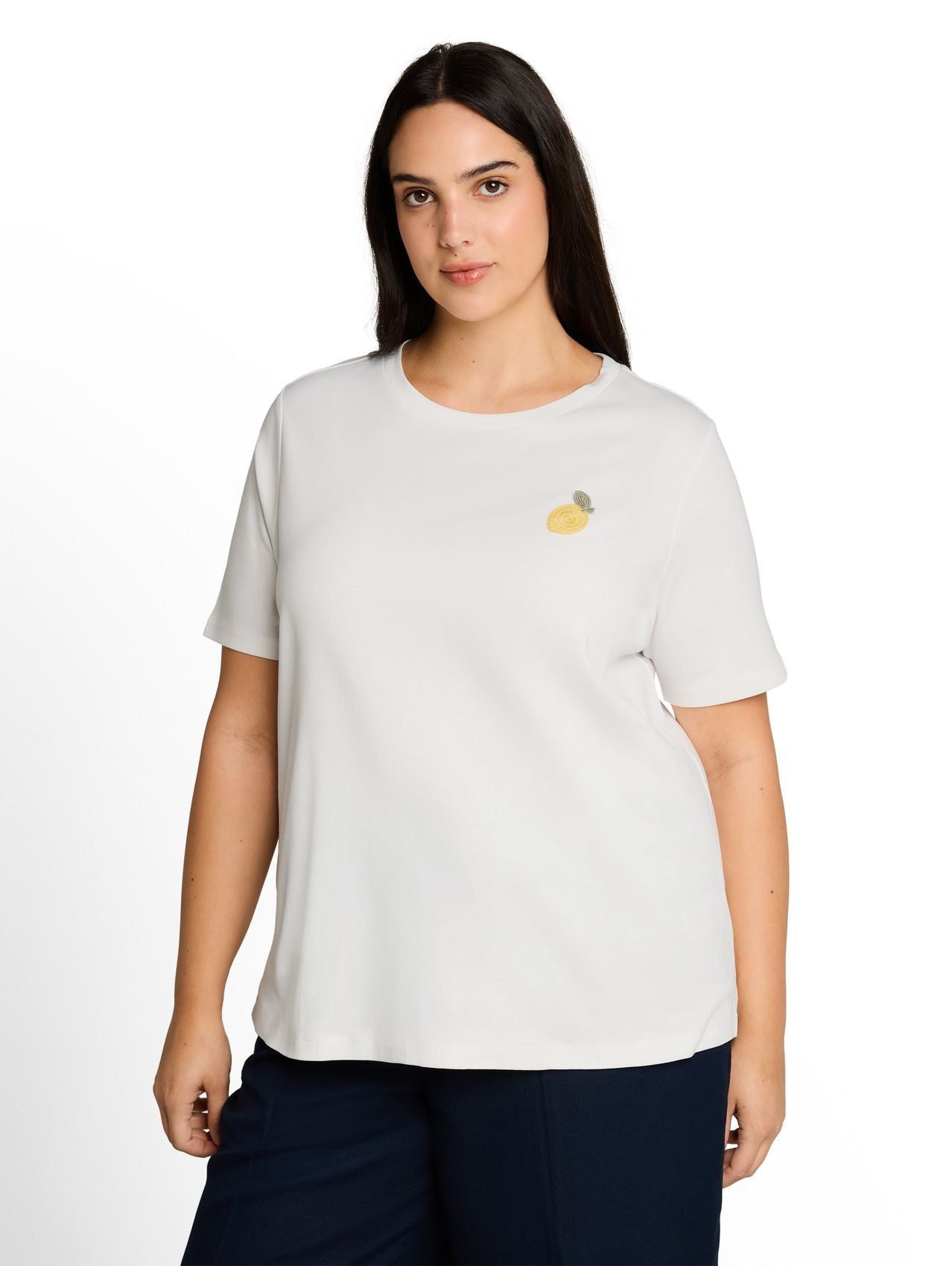 Plus Size - T-Shirt mit Häkel-Detail