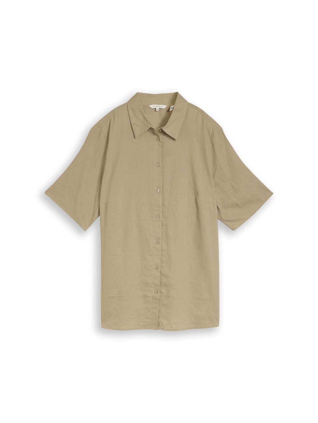 TOM TAILOR Plus Size - Loose Fit Bluse mit Leinenanteil 52