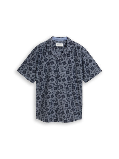 TOM TAILOR Regular Fit Resort Hemd mit Muster L