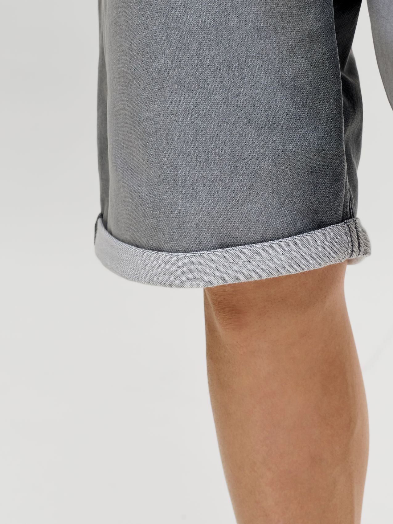 JACK & JONES Jeans-Shorts mit umgeschlagenen Saum