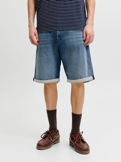 JACK & JONES Jeans-Shorts mit umgeschlagenen Saum