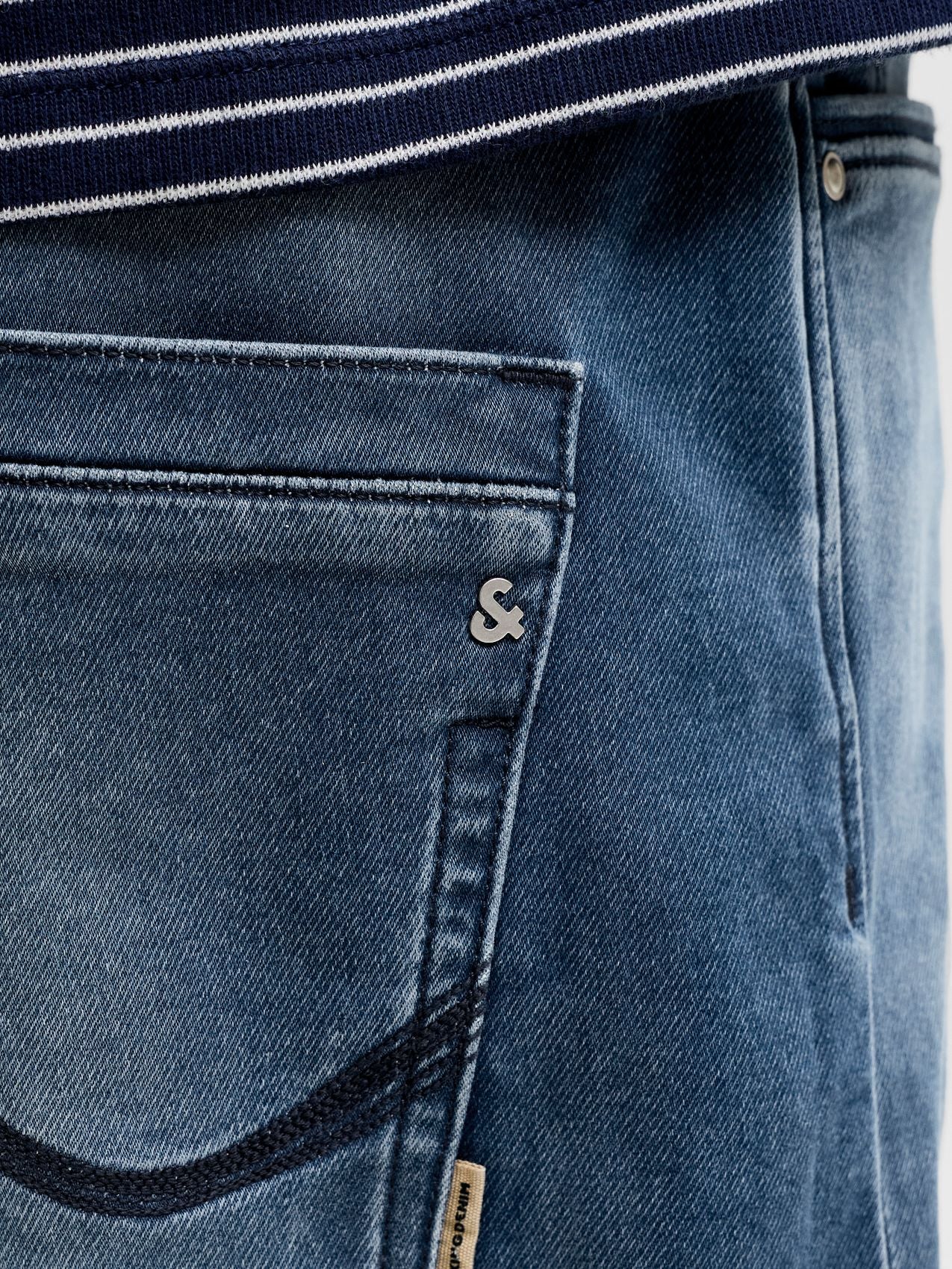 JACK & JONES Jeans-Shorts mit umgeschlagenen Saum