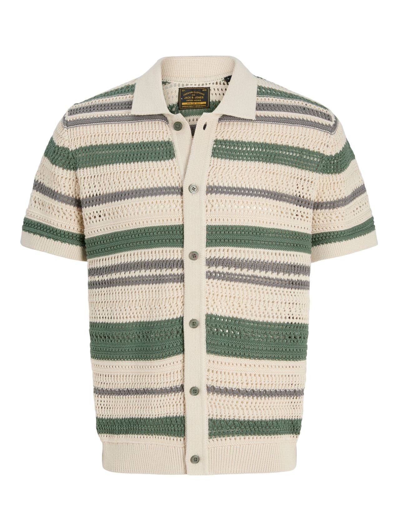 JACK & JONES JPRBLUHAMILTON BUTTON THROUGH POLO SS S