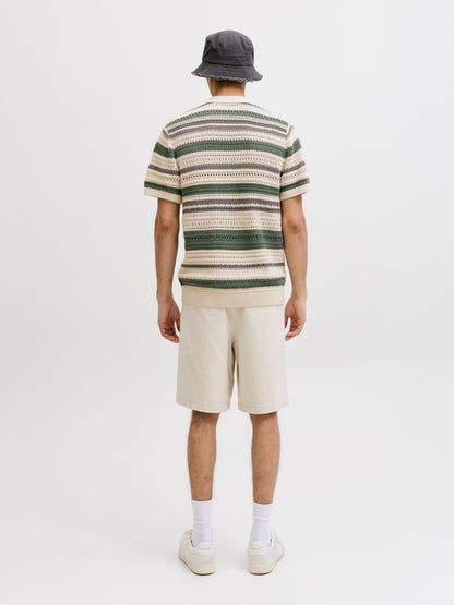 JACK & JONES JPRBLUHAMILTON BUTTON THROUGH POLO SS
