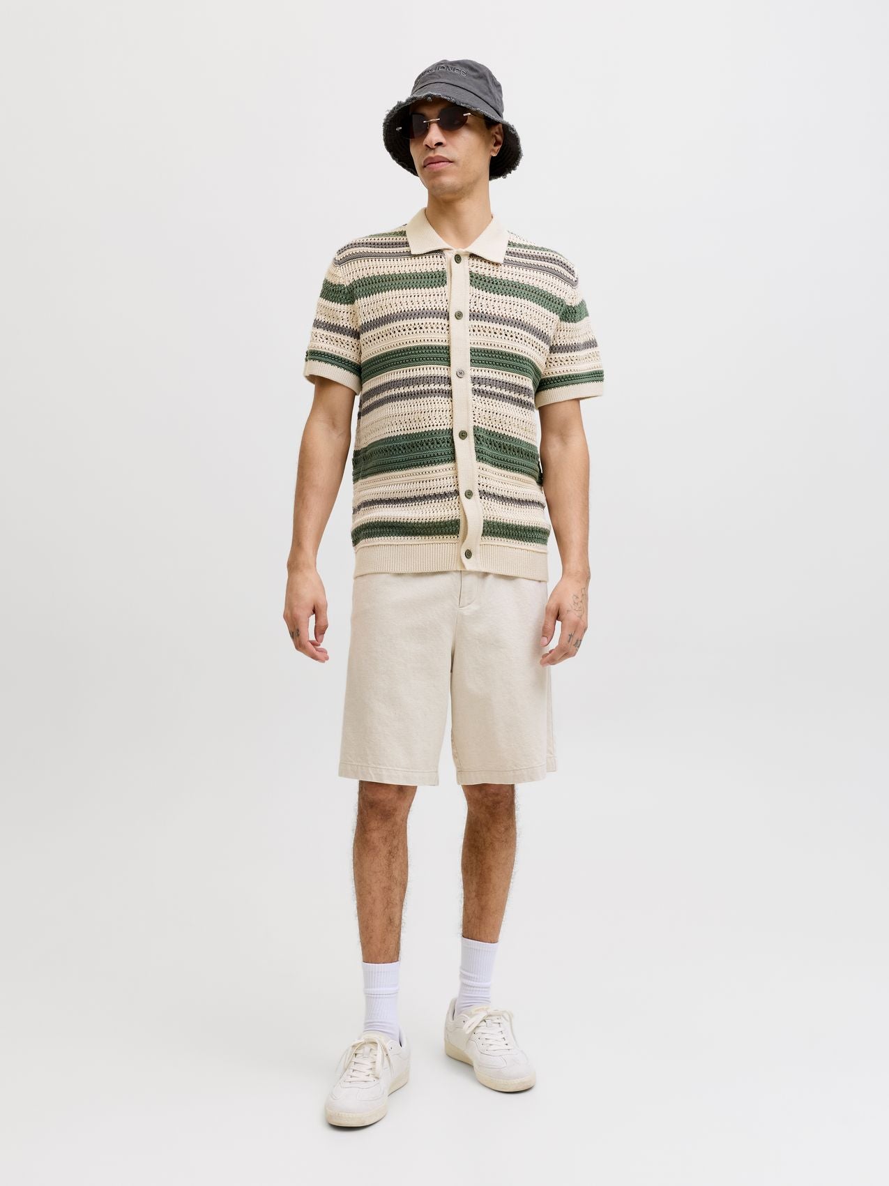JACK & JONES JPRBLUHAMILTON BUTTON THROUGH POLO SS