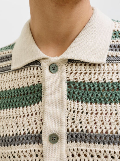 JACK & JONES JPRBLUHAMILTON BUTTON THROUGH POLO SS