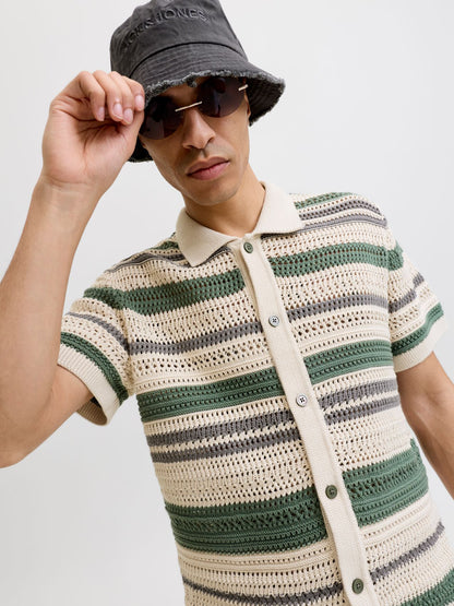 JACK & JONES JPRBLUHAMILTON BUTTON THROUGH POLO SS