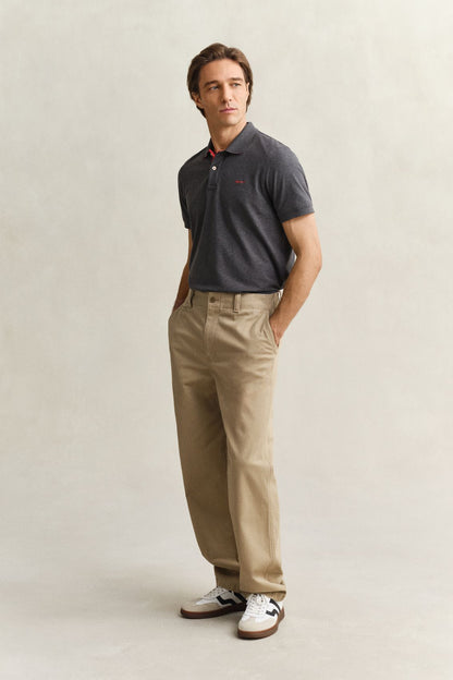 Kontrast Piqué Poloshirt im Regular Fit